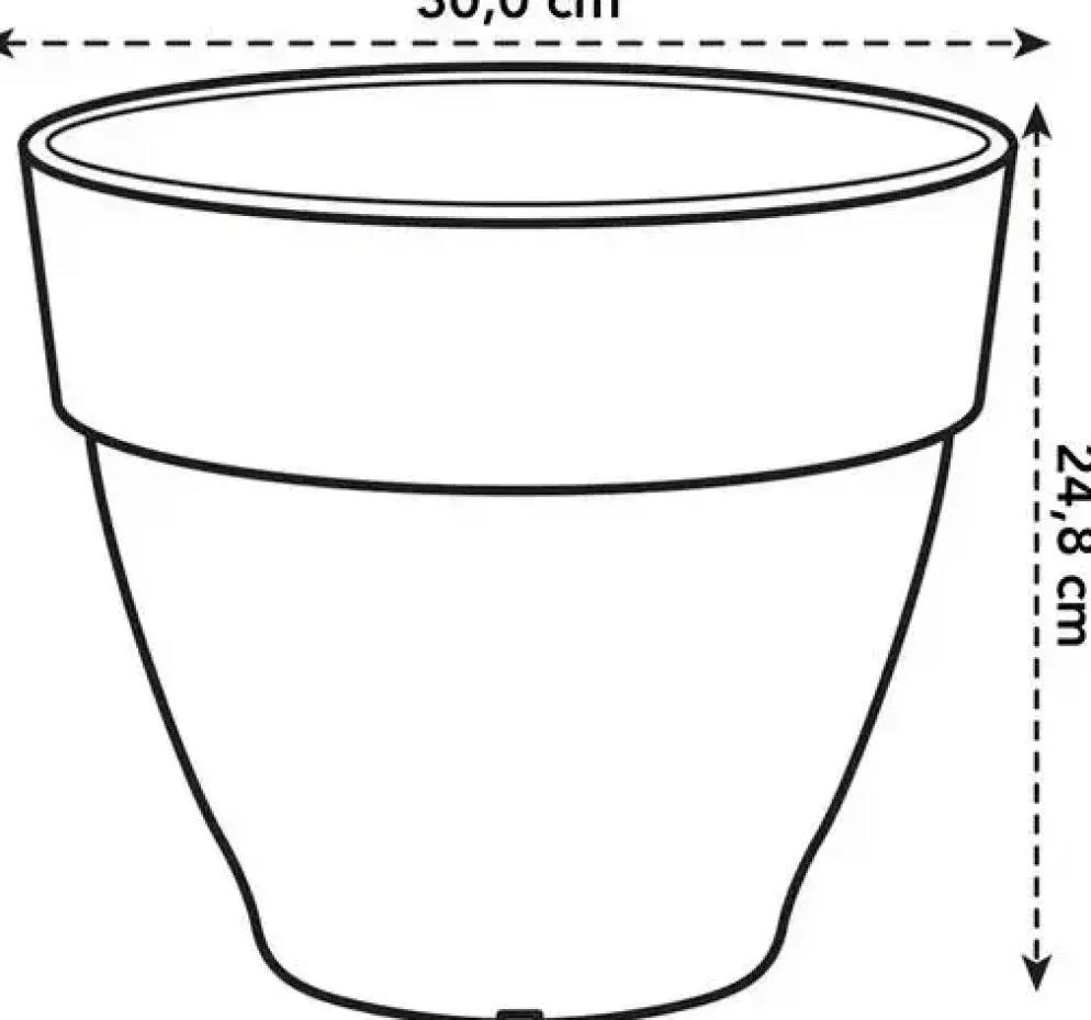 Elho bloempot Vibia Campina 30cm Pistachegroen