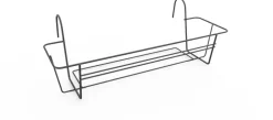 Elho green basics balkonrek 40 cm antraciet
