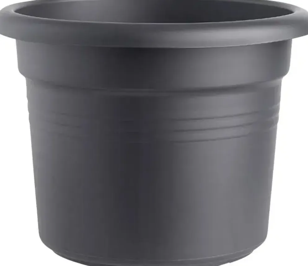 Elho green basics cilinder bloempot 40 cm living black