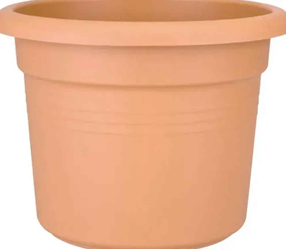 Elho green basics cilinder bloempot 45 cm mild terra