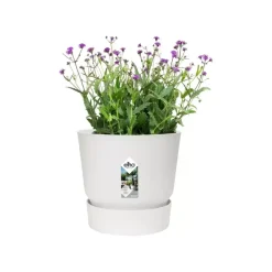 Elho Greenville bloempot 14 cm wit