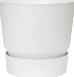 Elho Greenville bloempot 14 cm wit
