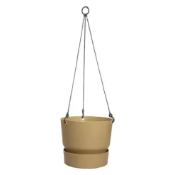 Elho Greenville Hangschaal kunststof 24 cm Goudkleurig Zand
