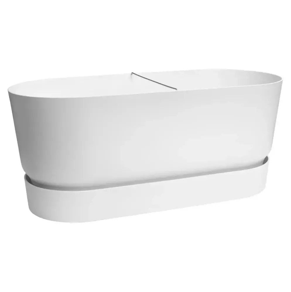 Elho Greenville terrace Trough kunststof bloembak 80 wit