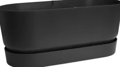 Elho Greenville terrace Trough kunststof bloembak 80 living black