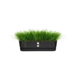 Elho Greenville Trough Long kunststof bloembak 70 cm living black