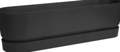 Elho Greenville Trough Long kunststof bloembak 70 cm living black