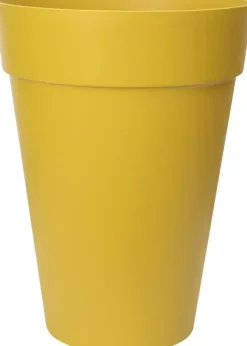 Elho loft urban bloempot rond hoog 35 cm oker
