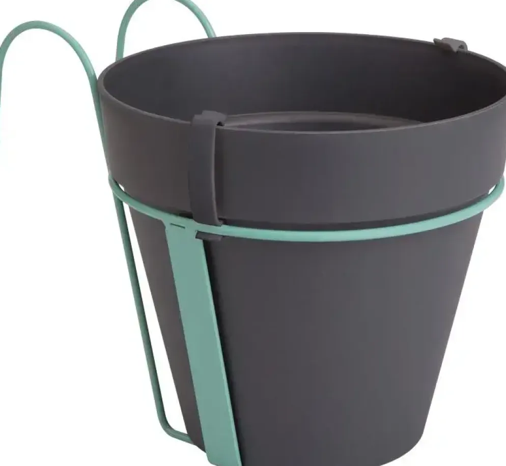 Elho loft urban easy hanger enkelbalkon pothouder antraciet
