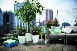 Elho loft urban rond weels bloempot 60 cm wit