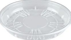 Elho uni-schotel rond 16 cm transparant