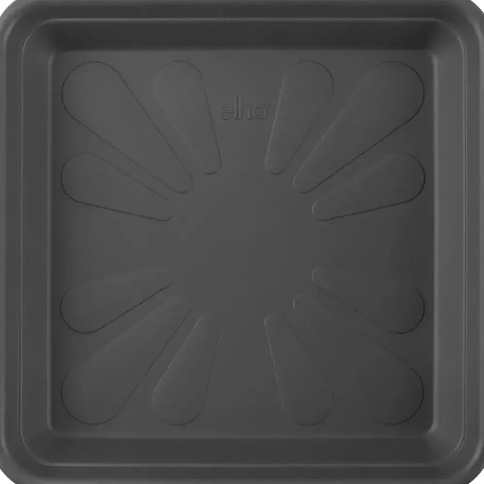 Elho universele schotel vierkant 30 cm antraciet