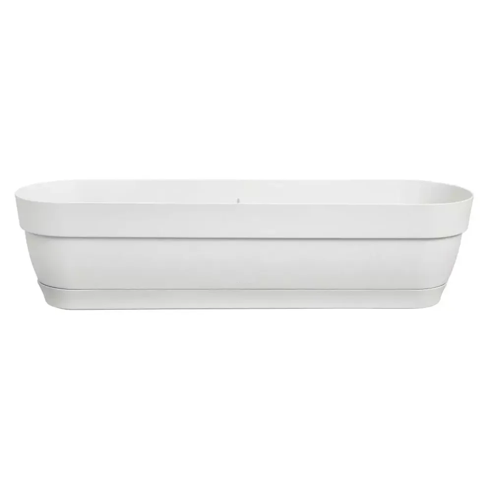 Elho Vibia Campana balkonbak 70cm zijde wit