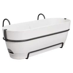 Elho Vibia Campana balkonbak Allin1 50 cm zijde wit