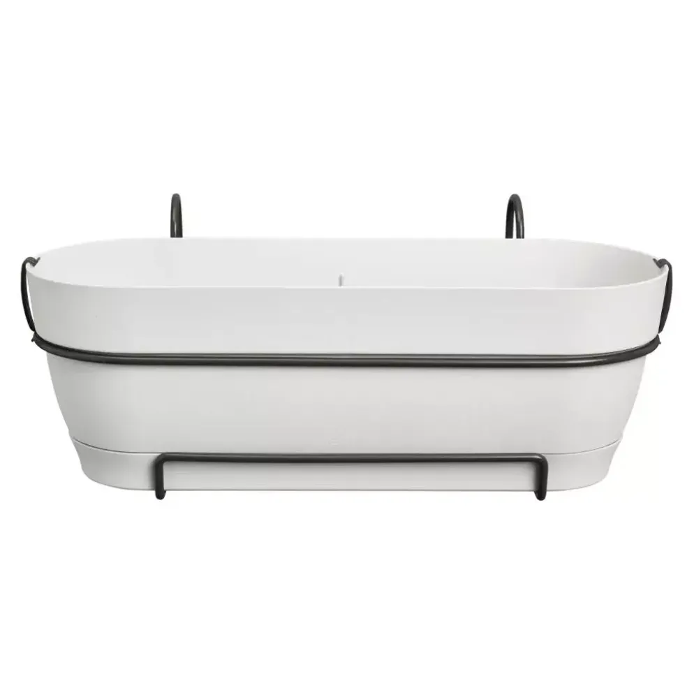 Elho Vibia Campana balkonbak Allin1 50 cm zijde wit