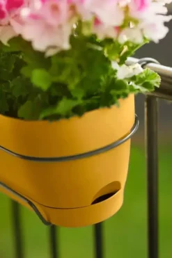 Elho Vibia Campana balkonbak 70cm honing geel