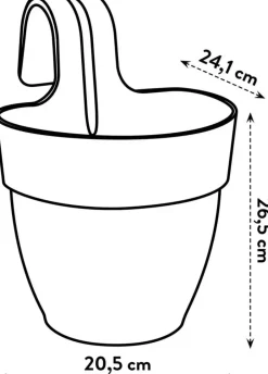 Elho Vibia Campana balkonbak easy hanger small terra