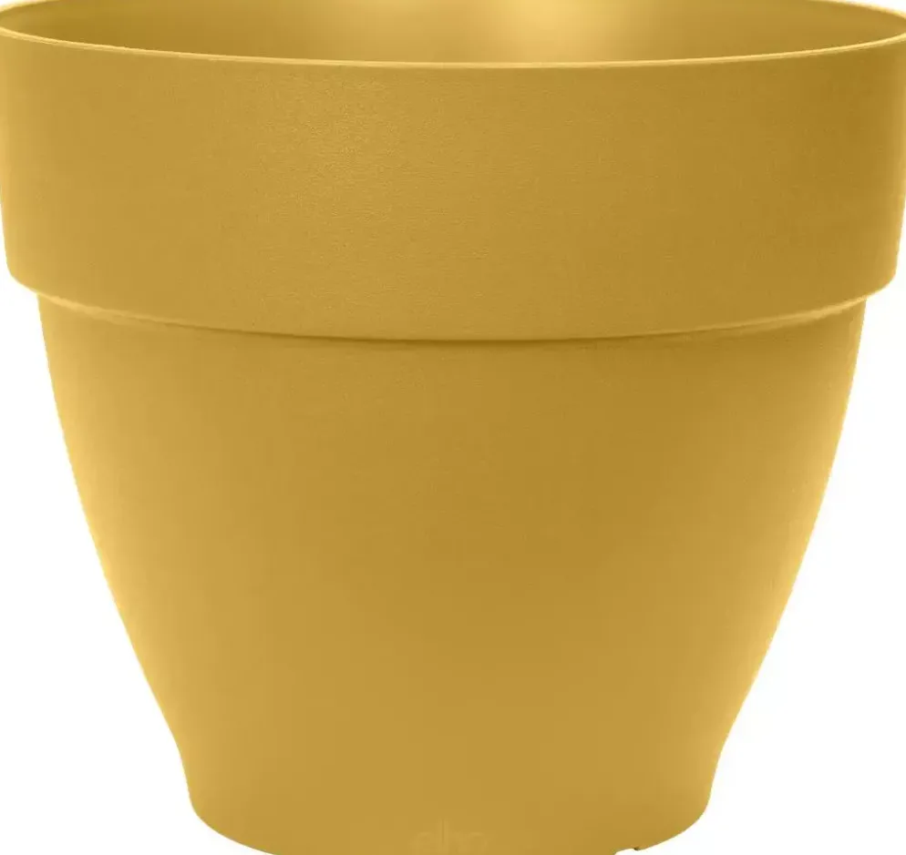 Elho Vibia Campana bloempot rond 25cm honinggeel