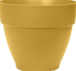 Elho Vibia Campana bloempot rond 35 cm honinggeel