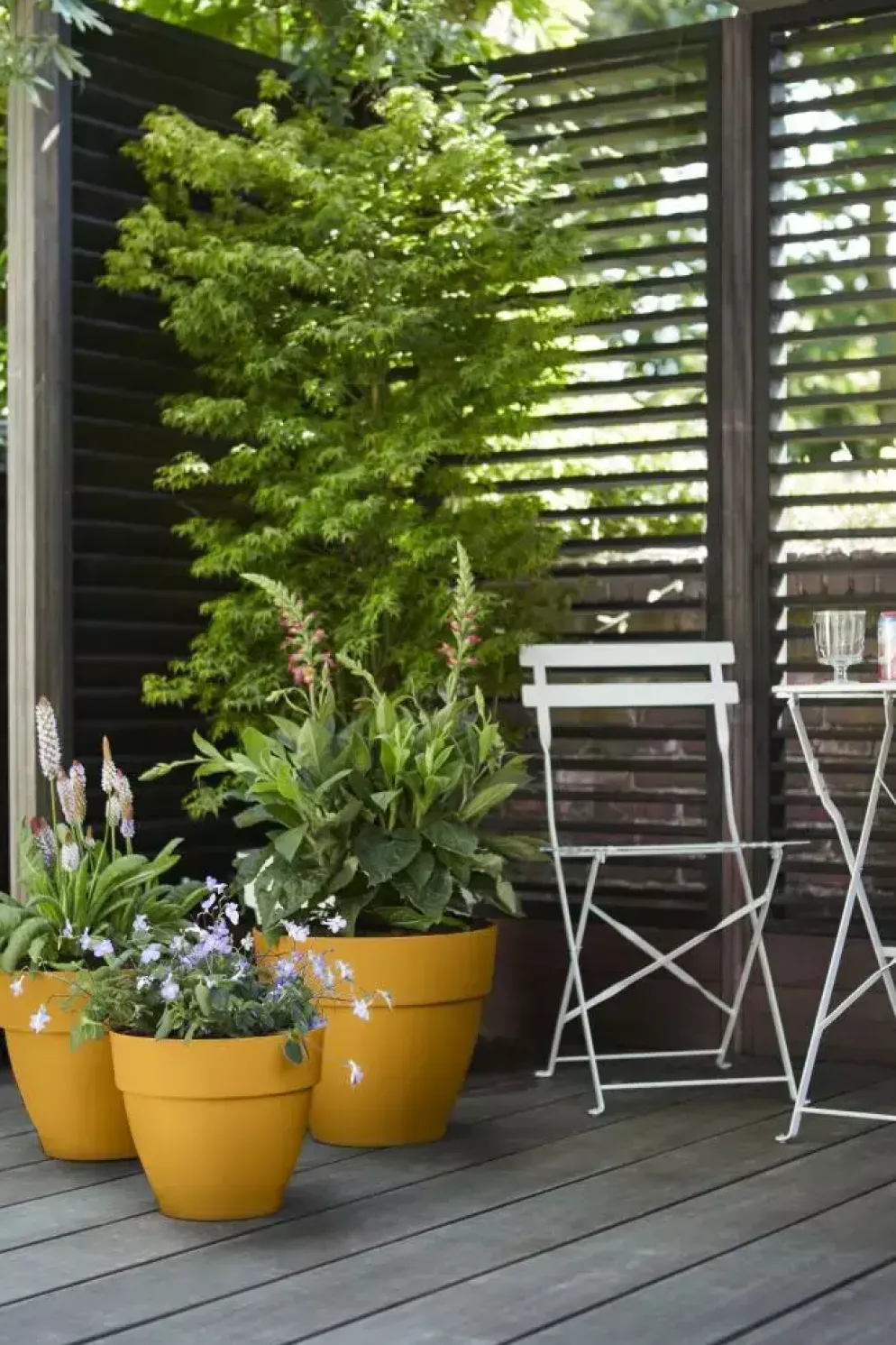 Elho Vibia Campana bloempot rond 35 cm honinggeel