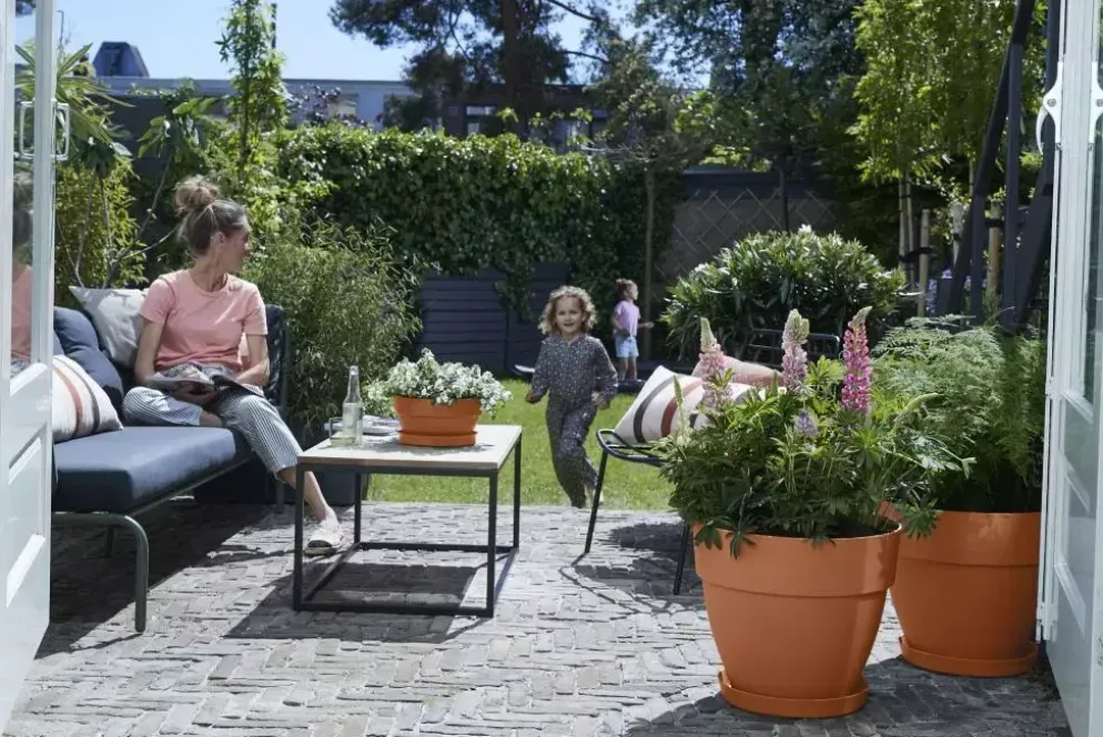 Elho Vibia Campana bloempot rond 20 cm terra