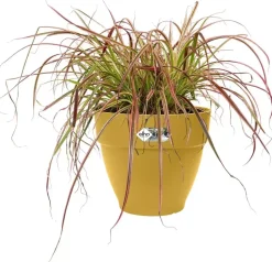 Elho Vibia Campana bloempot rond 20 cm honinggeel