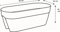 Elho Vibia Campana flower bridge 60 cm terra