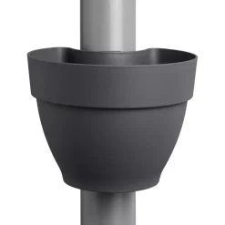 Elho Vibia Campana regenpijpbakje 22cm antraciet