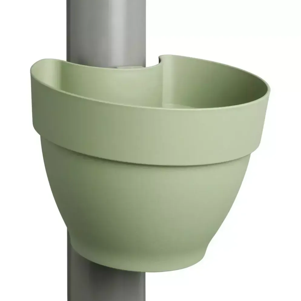 Elho Vibia Campana regenpijp bloempot 21x16cm pistache groen