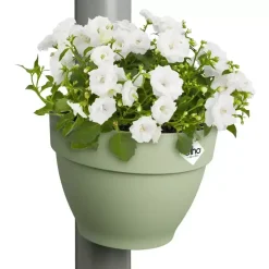 Elho Vibia Campana regenpijp bloempot 21x16cm pistache groen