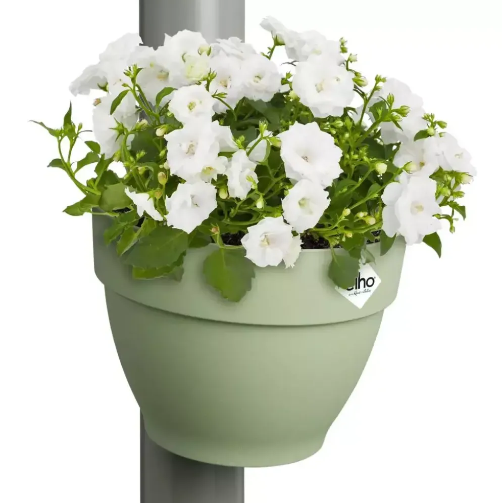 Elho Vibia Campana regenpijp bloempot 21x16cm pistache groen