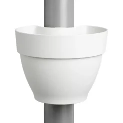 Elho Vibia Campana regenpijp bloempot 21x16cm zijde wit