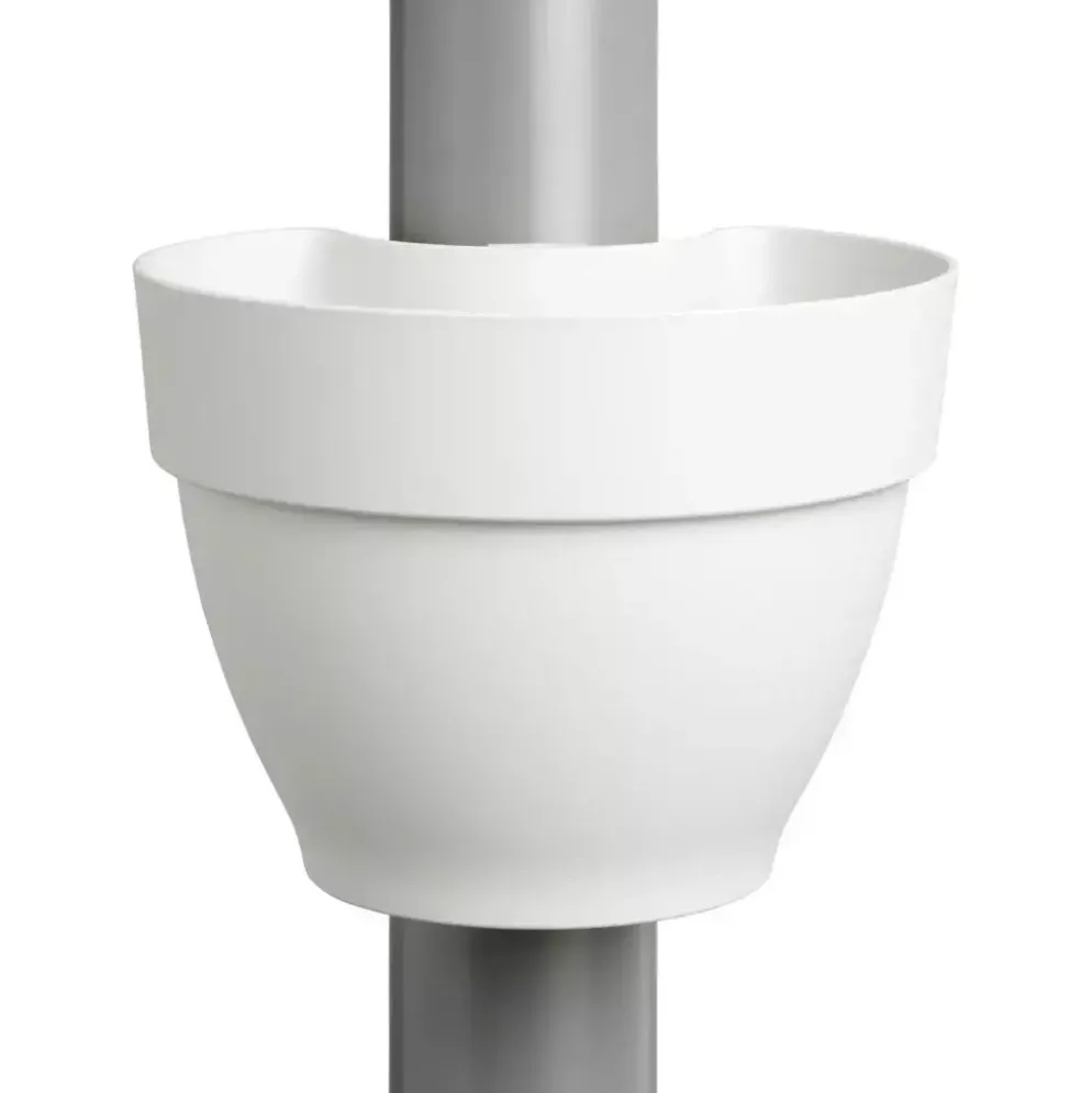 Elho Vibia Campana regenpijp bloempot 21x16cm zijde wit