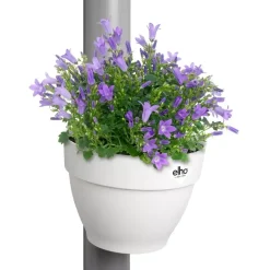 Elho Vibia Campana regenpijp bloempot 21x16cm zijde wit
