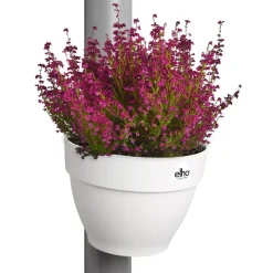 Elho Vibia Campana regenpijp bloempot 21x16cm zijde wit