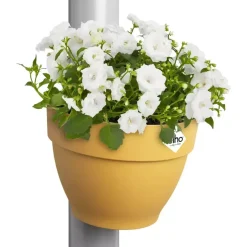 Elho Vibia Campana regenpijp bloempot 21x16cm honing geel