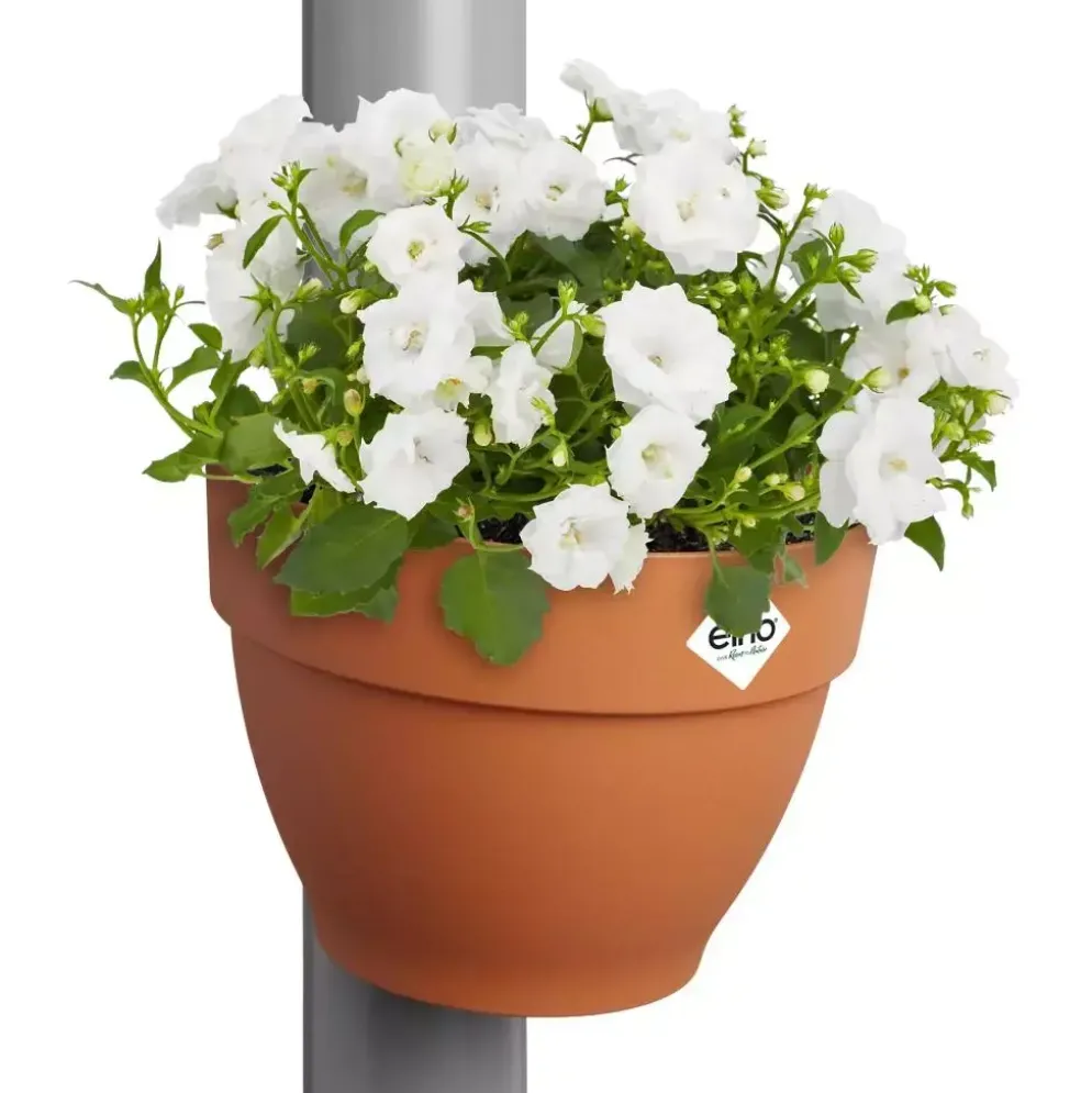 Elho Vibia Campana regenpijp bloempot 21x16cm terra