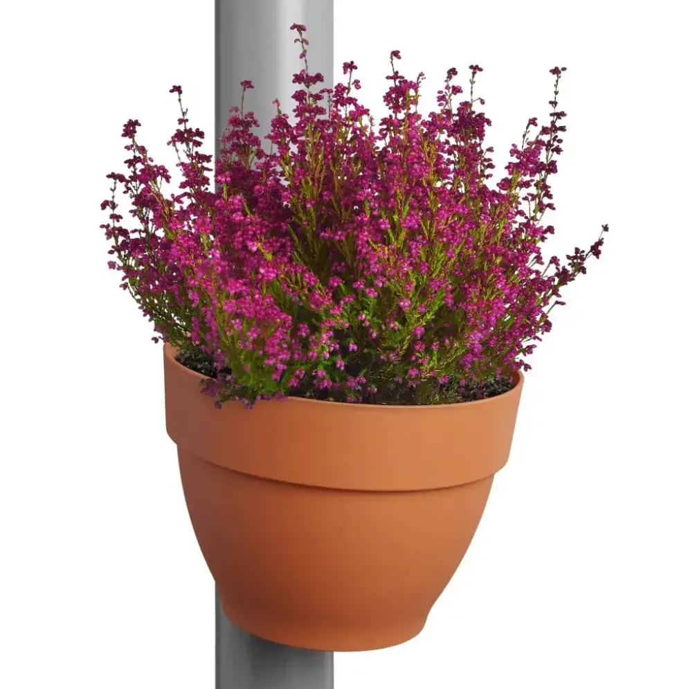 Elho Vibia Campana regenpijp bloempot 21x16cm terra