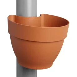 Elho Vibia Campana regenpijp bloempot 21x16cm terra