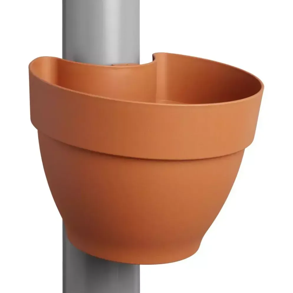 Elho Vibia Campana regenpijp bloempot 21x16cm terra