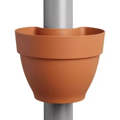 Elho Vibia Campana regenpijp bloempot 21x16cm terra