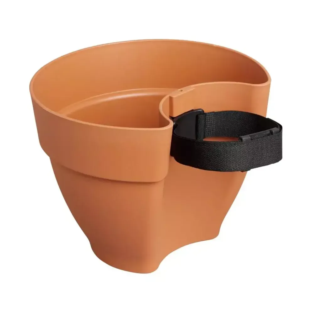 Elho Vibia Campana regenpijp bloempot 21x16cm terra
