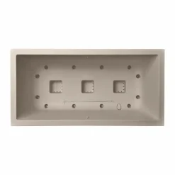 Elho vivo next plantenbak met wielen 60cm paddenstoel beige