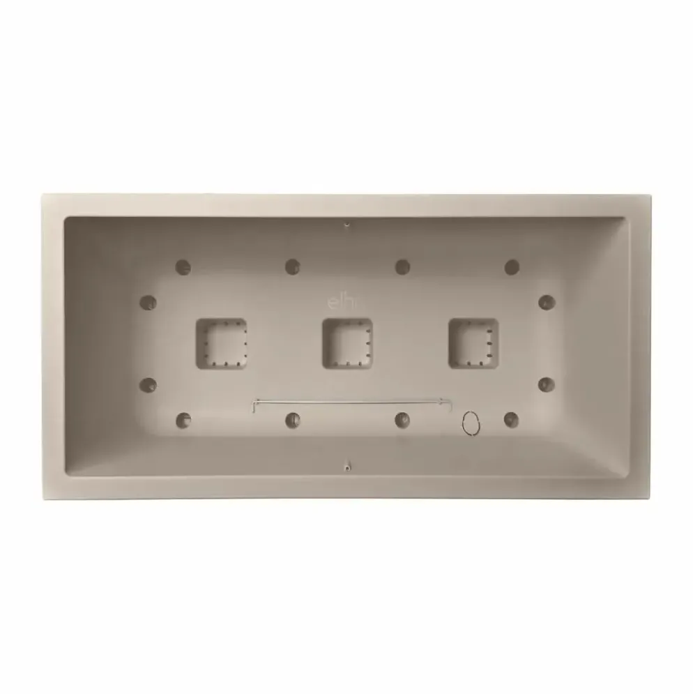 Elho vivo next plantenbak met wielen 60cm paddenstoel beige