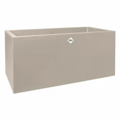 Elho vivo next plantenbak met wielen 60cm paddenstoel beige