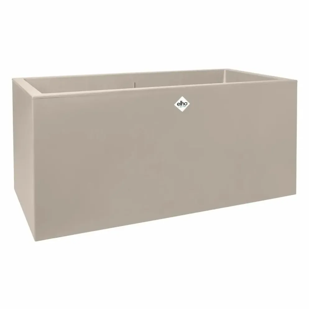 Elho vivo next plantenbak met wielen 60cm paddenstoel beige