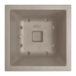 Elho Vivo next vierkant plantenbak met wielen 30cm paddenstoel beige