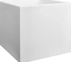 Elho Vivo Next vierkant plantenbak met wielen 40 cm Wit