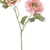Emerald kunsttak ranonkel 47cm roze