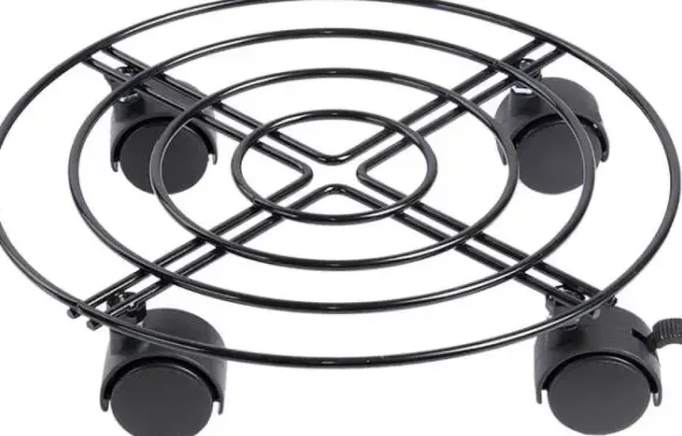 Esschert Design plantentrolley metaal rond s